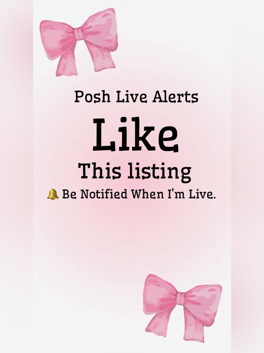 π Posh Live Alerts π
